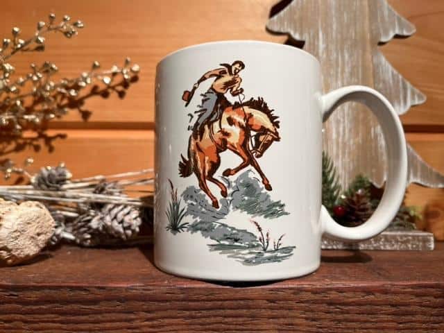 Bucking Bronco Cowboy mug