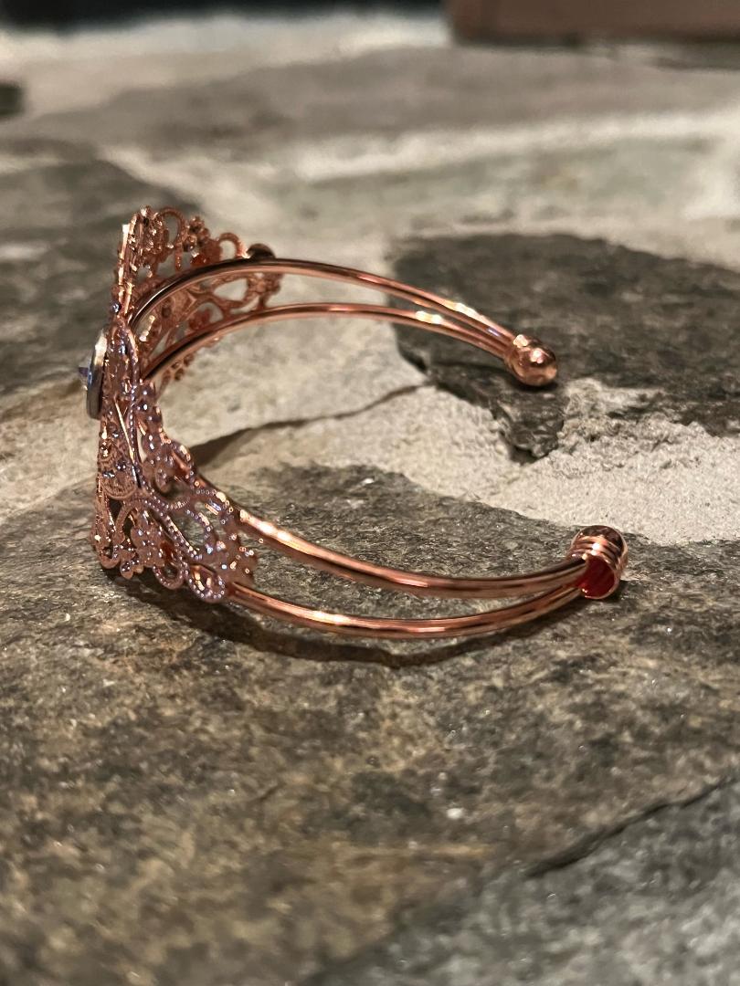Filigree Bullet Cuff Bracelet