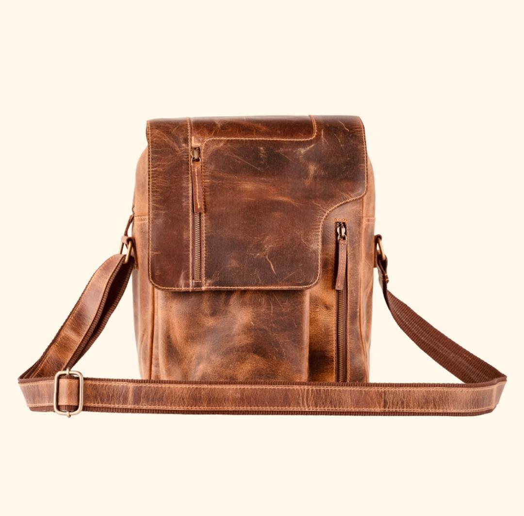 Rustic Brown Genuine Leather bag