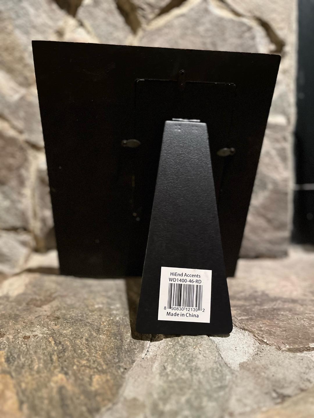 Red Cross Frame in stone finish