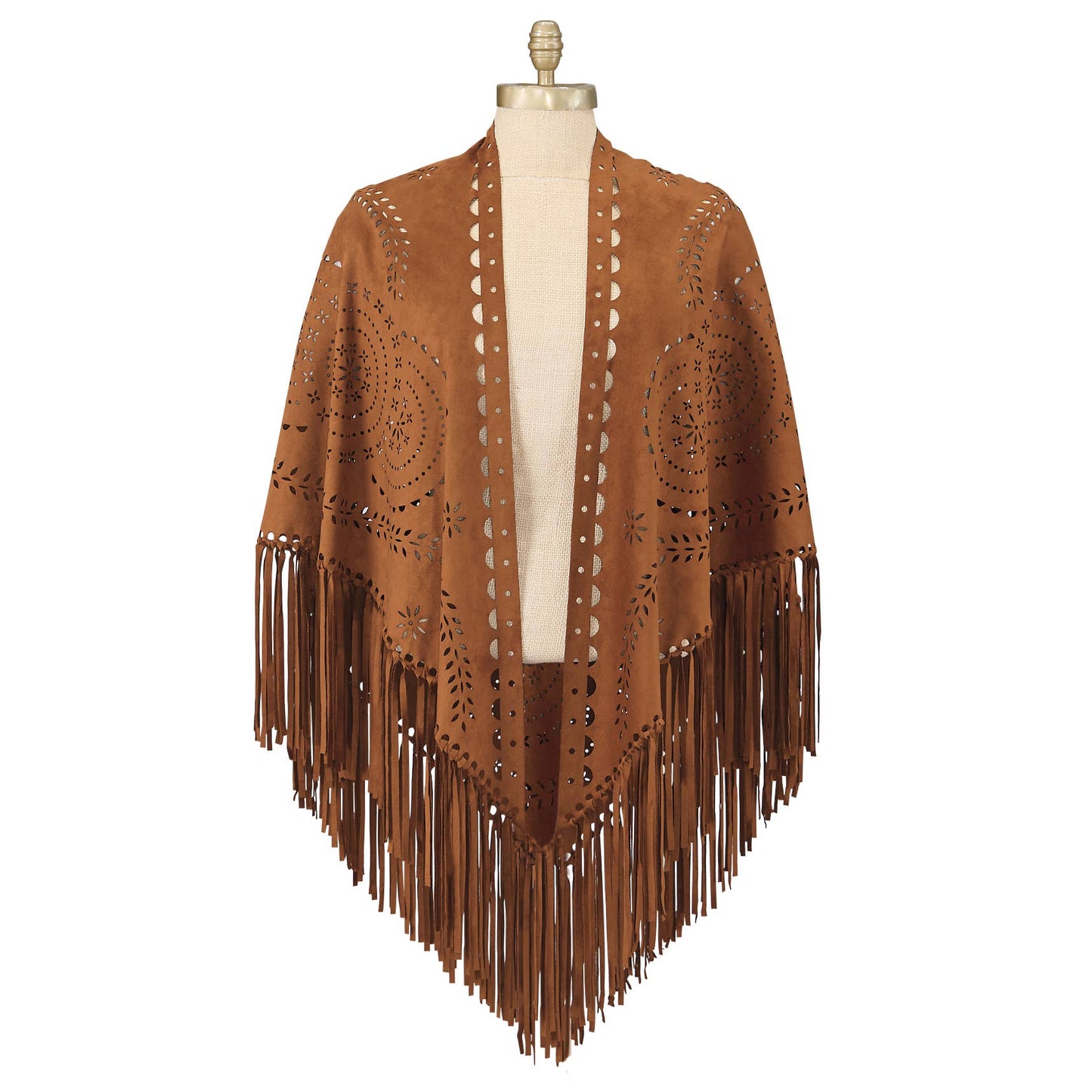 Sandpoint Medallion Fringed Wrap