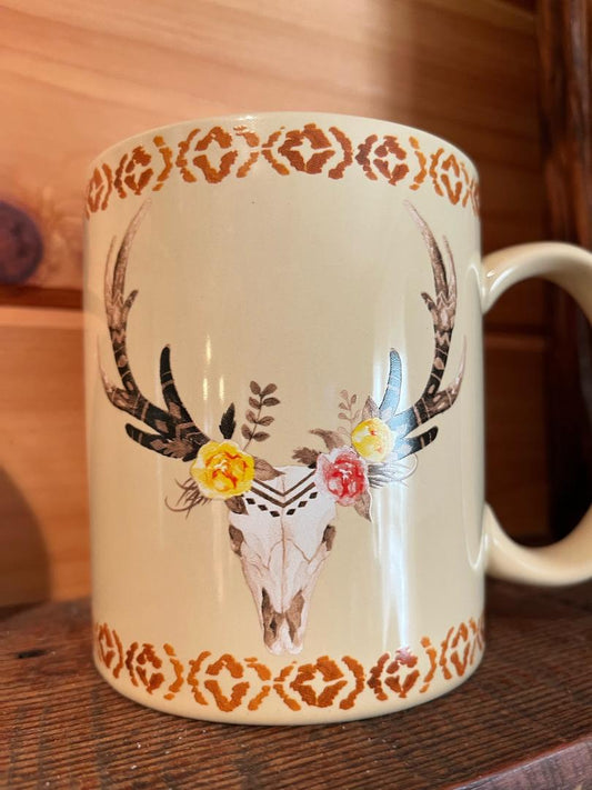 Oh Deer skull mug