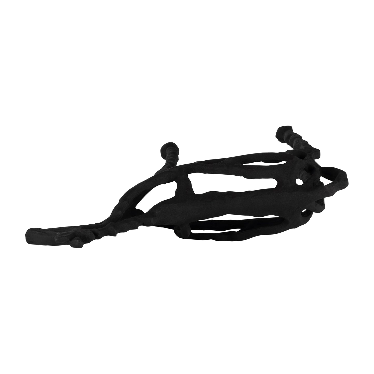 Black Metal Horse Illusion decorative piece 14 in.