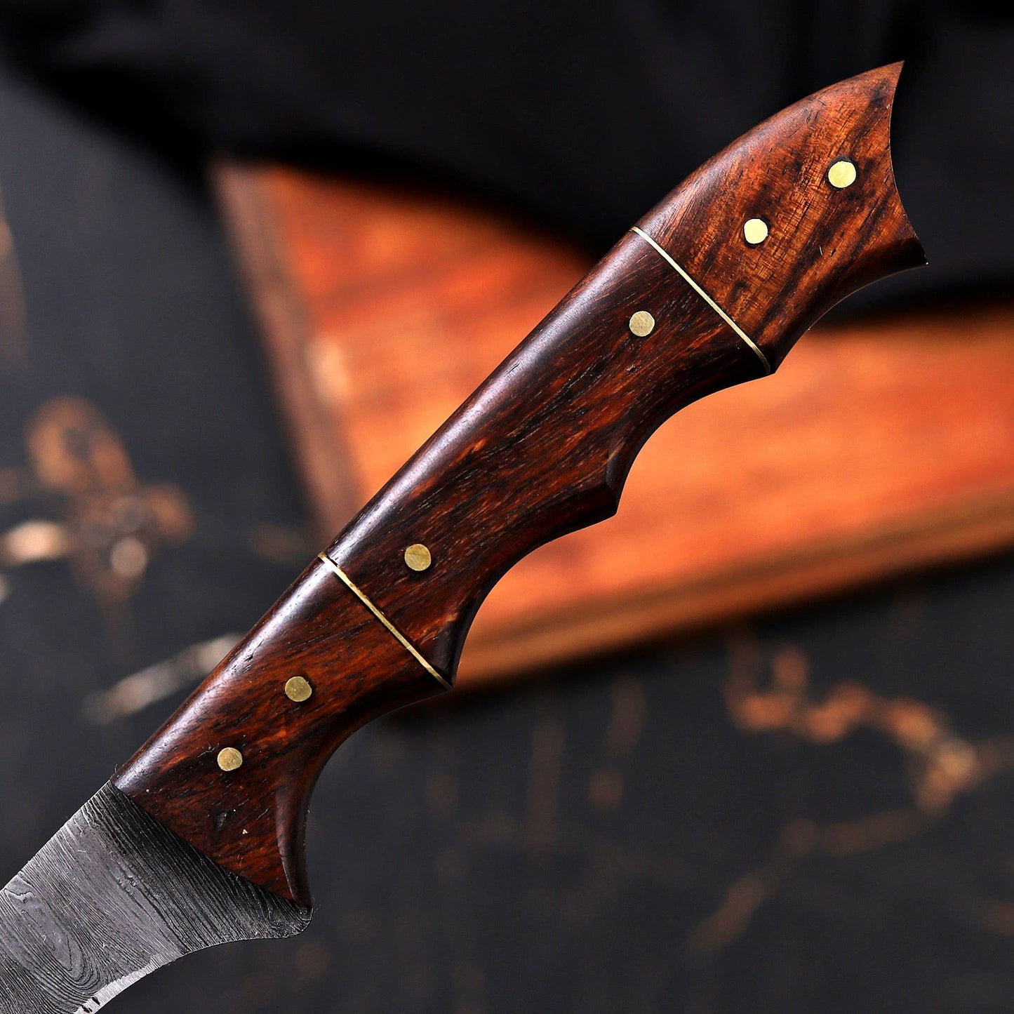 Fishing Fillet Knife Custom Damascus Steel Knife