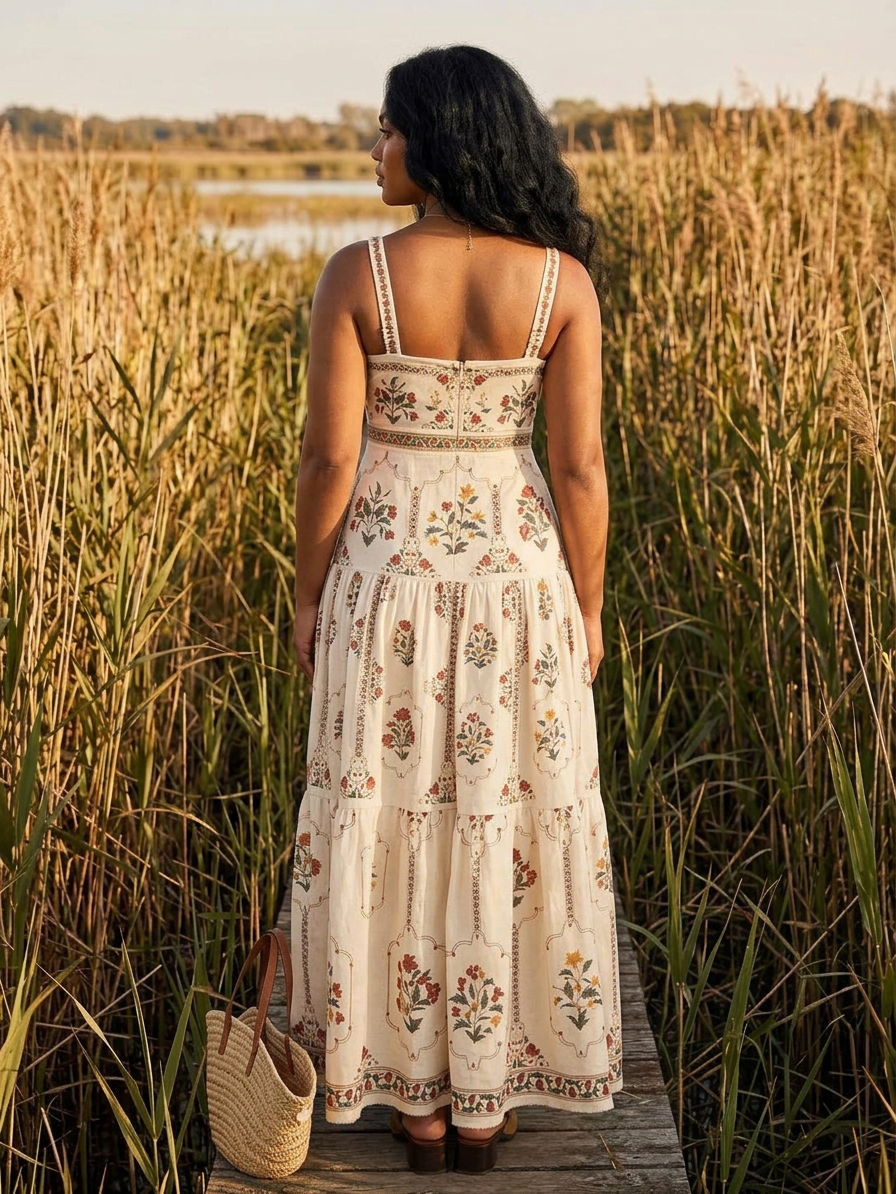 Elegant Sleeveless Drape Maxi Dress