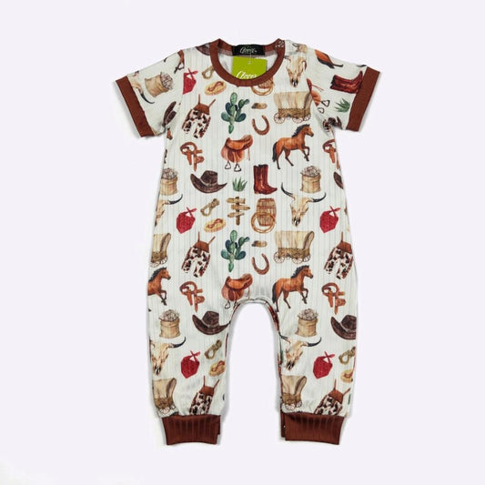 Saddle Up Toddler Romper