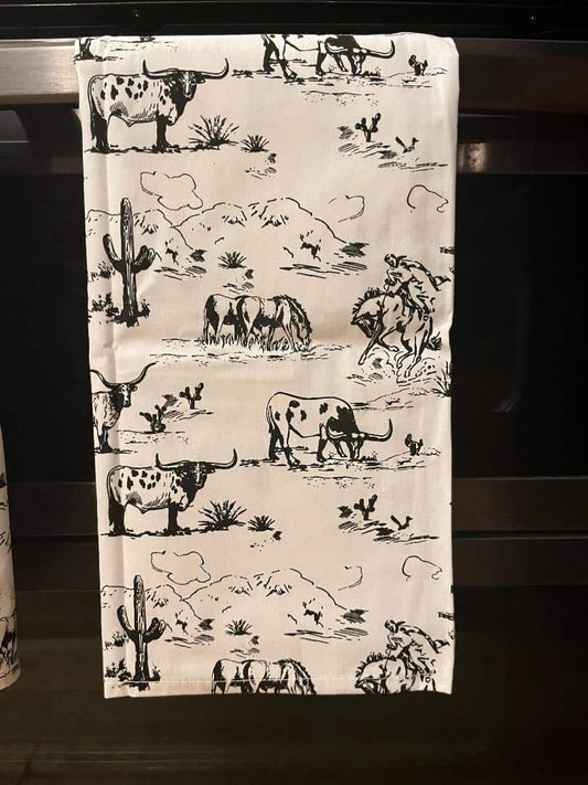 Longhorn Tea Towel