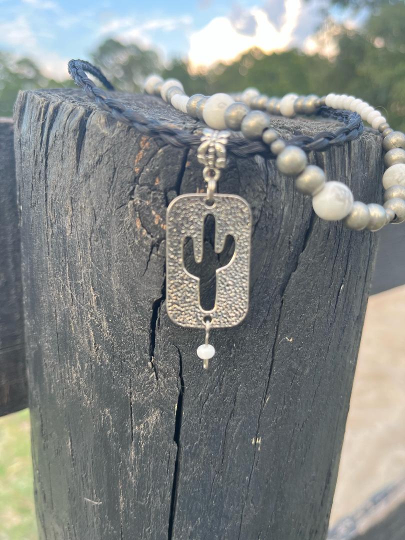 Desert Moon Cactus Necklace