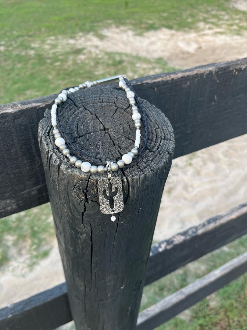 Desert Moon Cactus Necklace