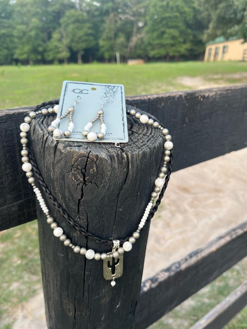 Desert Moon Cactus Necklace