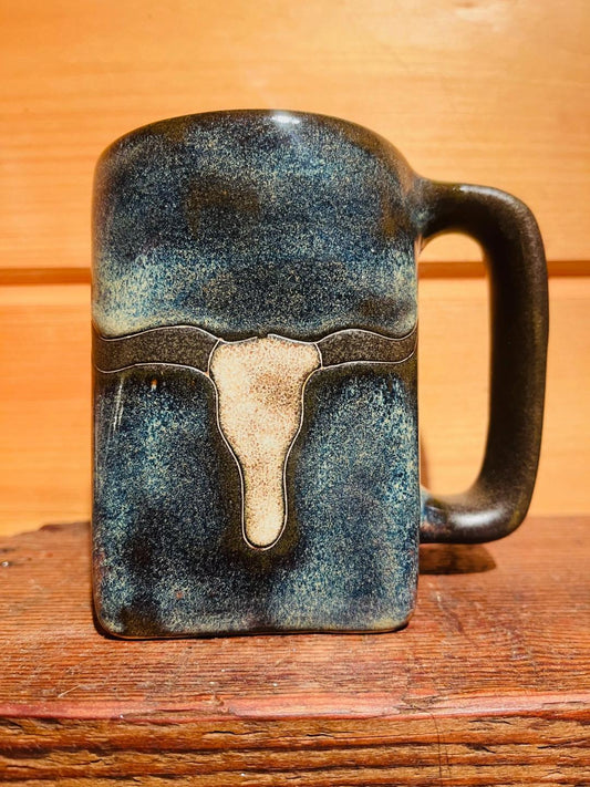 Longhorn square mug by Myra