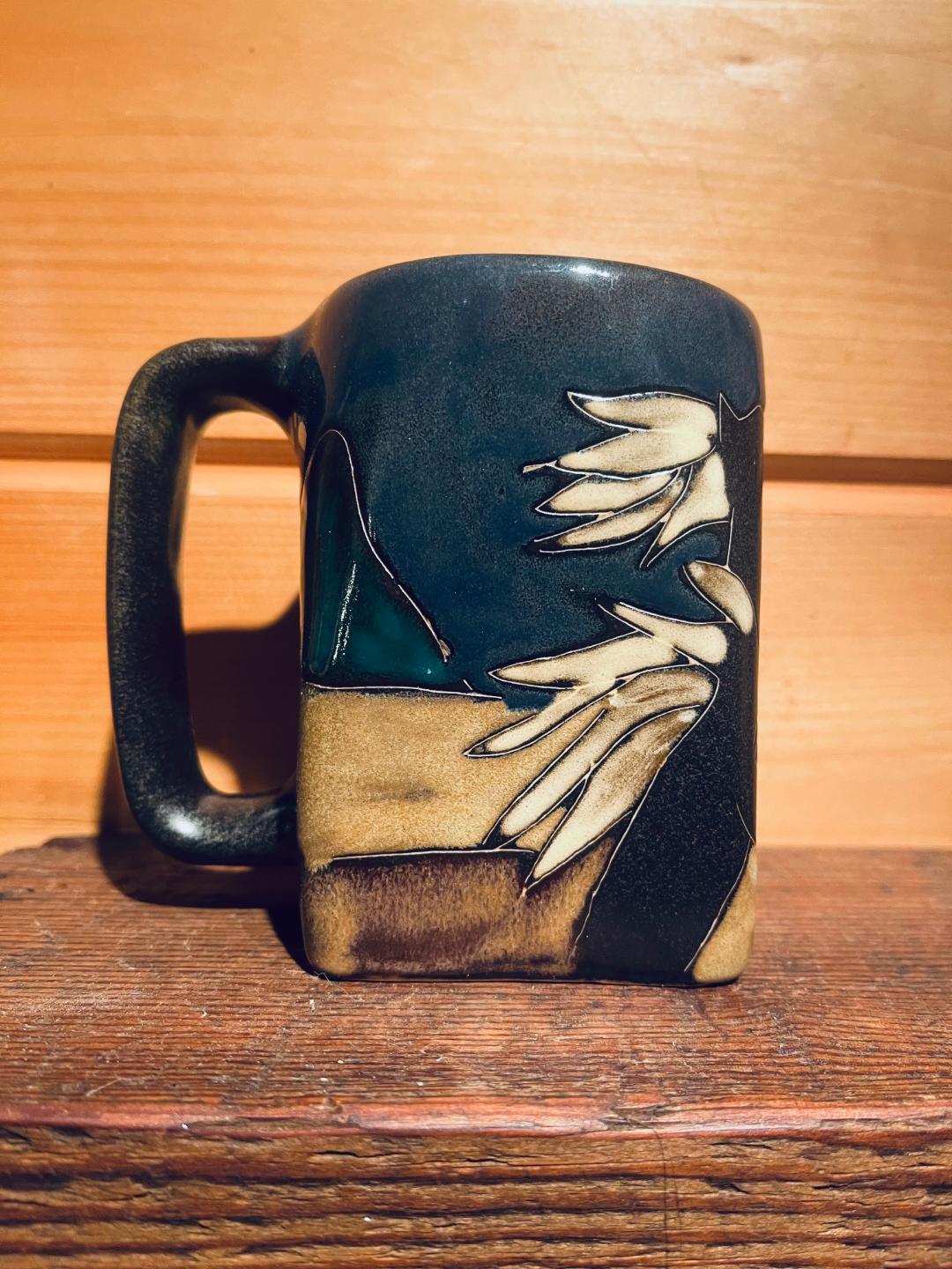 Running Horses square mug by Myra