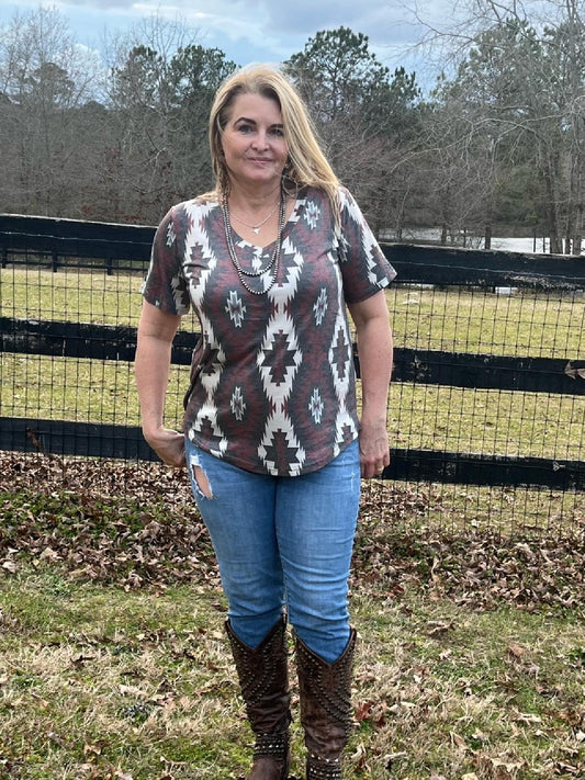 Aztec Kingdon Top by Sterling Kreek