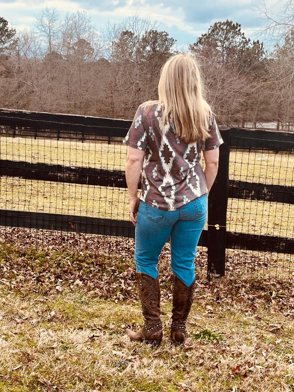 Aztec Kingdon Top by Sterling Kreek