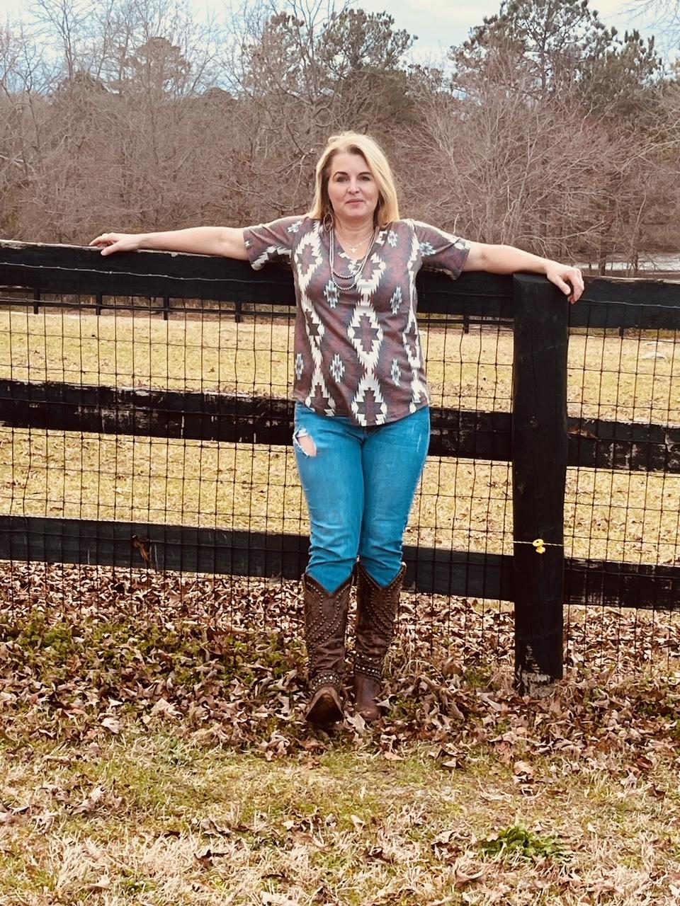 Aztec Kingdon Top by Sterling Kreek