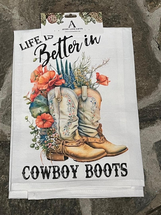 Western life Tea towels