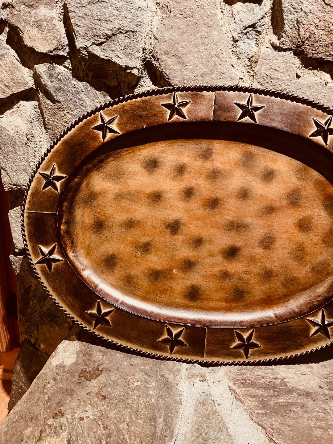 Texas Brown Serving tray