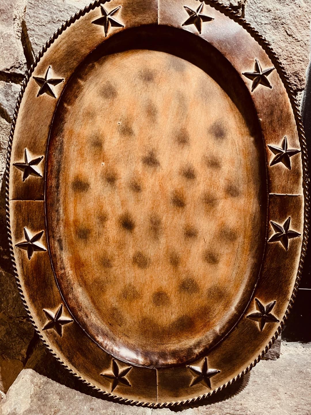 Texas Brown Serving tray