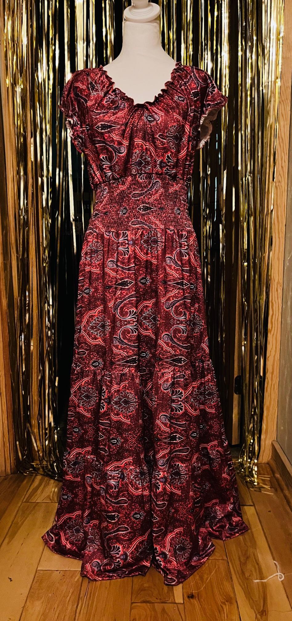 Red Tribal Dress