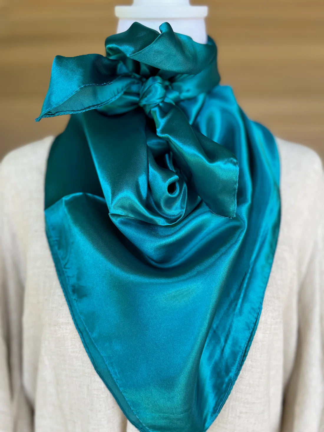 Solid Turquoise Wild Rag