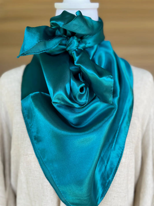 Solid Turquoise Wild Rag