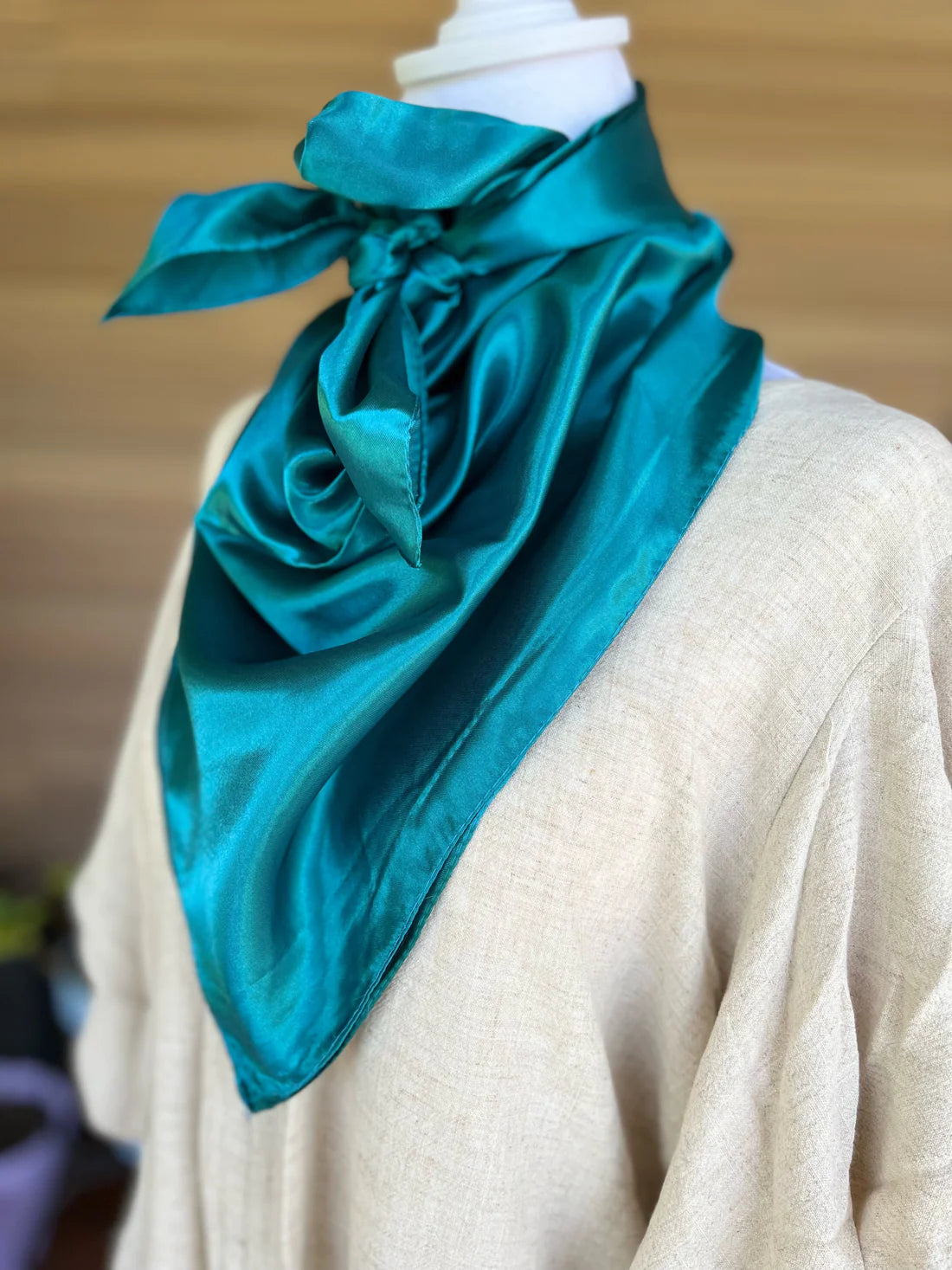 Solid Turquoise Wild Rag