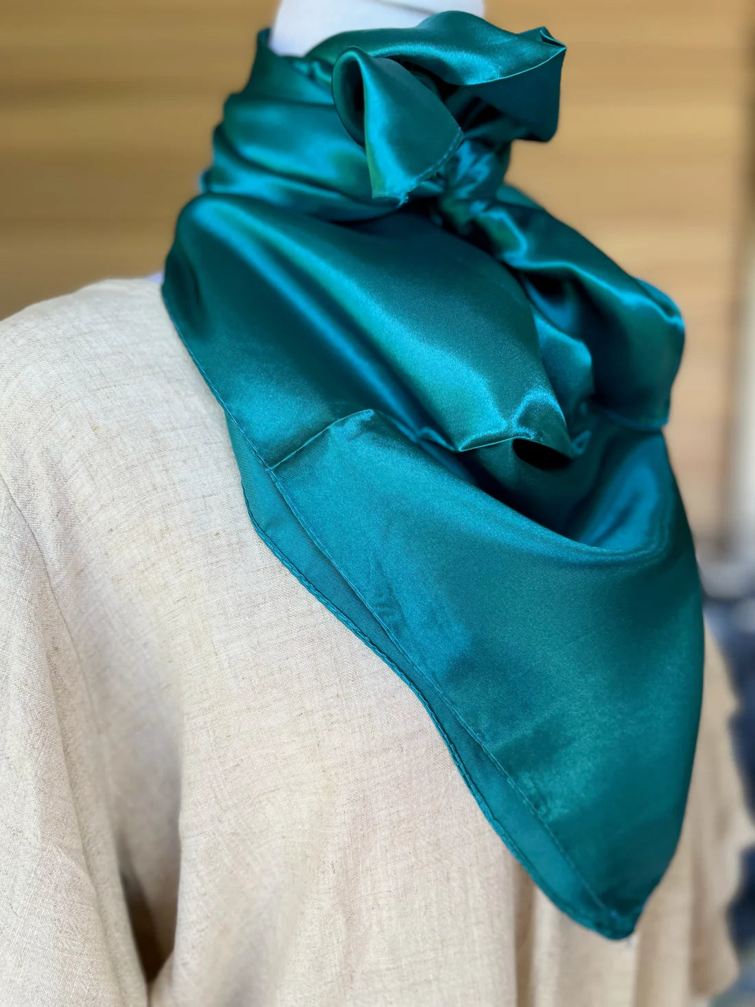 Solid Turquoise Wild Rag