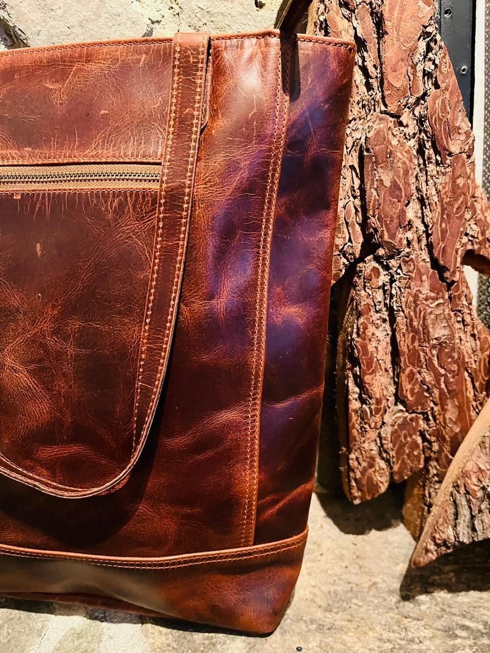 Rustic Brown Genuine Leather bag
